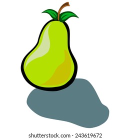Cute Pear vector cartoon