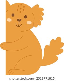 Cute Peeking Koala Vector Illustration