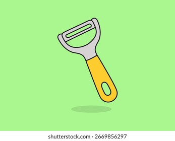 Cute Peeler - Ilustración de dibujos animados de Vector plano.