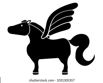 Cute pegasus icon
