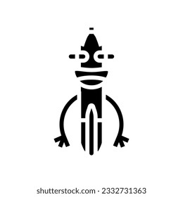 cute pen character glyph icon vector. cute pen character sign. isolated symbol illustration
