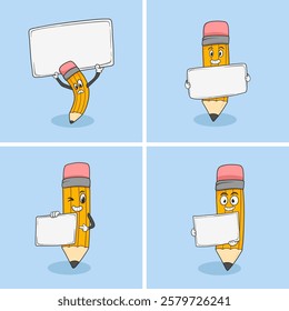 Cute Pencil Character Cartoon Collection
