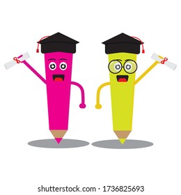 Cute pencil characters are perfect for icons, emoticons, advertisements, products, stationery, and there is still much you can do with it, please check the website.
