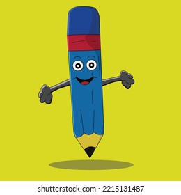 Cute pencil drawing vector art
