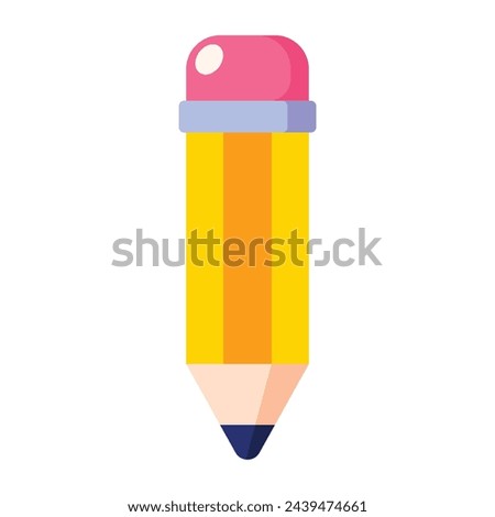 Cute Pencil icon. vector illustration.