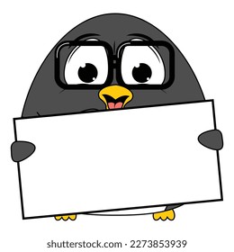 cute penguin animal cartoon graphic