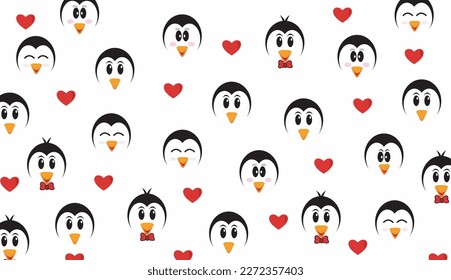 cute penguin background suitable for your design needs