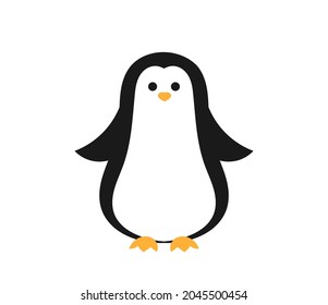 Cute penguin bird icon. Vector illustration.