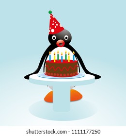 Cute Penguin birthday