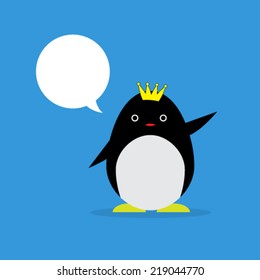 Cute penguin cartoon.