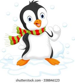 Cute penguin cartoon 