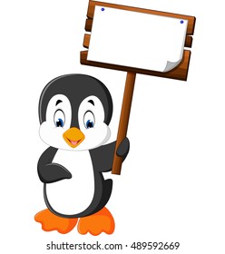 Cute penguin cartoon