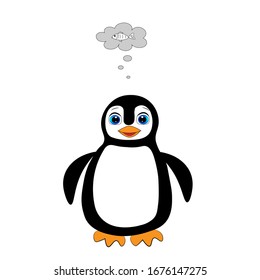 cute penguin cartoon character illustration