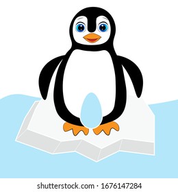 cute penguin cartoon character illustration