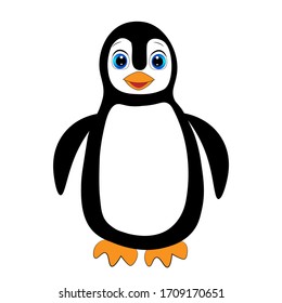 cute penguin  cartoon illustration vector 