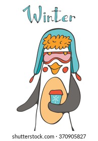 Cute penguin character