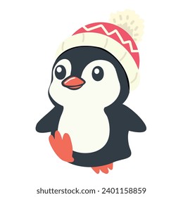 Cute penguin character cartoon animal