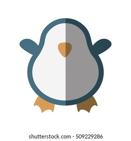 cute penguin character isolated icon vector illustration design