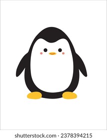 A cute penguin character, originally a semi-aquatic bird type that cannot fly and generally lives in the Southern Hemisphere