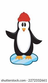 
A cute penguin character vector design for your design needs
