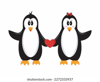 A cute penguin character vector design for your design needs