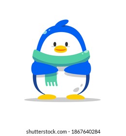 Caracteres de pingüino con diferentes poses