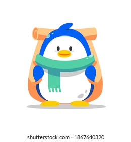 Cute Penguin Characters with different poses