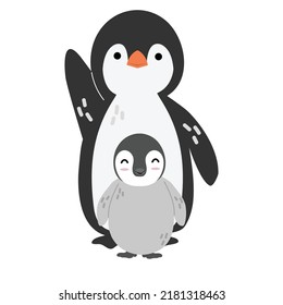 Cute Penguin Chick Vector Cartoon Stock Vector (Royalty Free ...