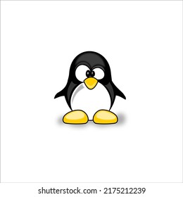 cute penguin child vector illustration
