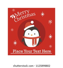 Cute Penguin Christmas Design