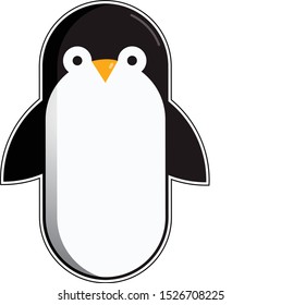 cute penguin clip art vector design