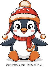 Arquivo de vetor Clipart Pinguim bonito