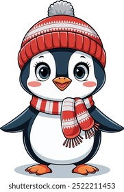 Cute Penguin Clipart vector File
