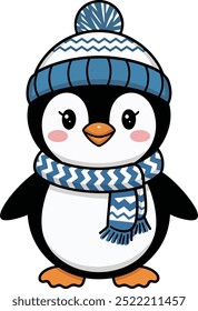 Archivo de Vector lindo del Clipart del pingüino