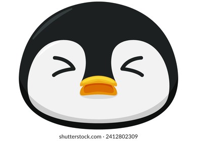 Cute Penguin Expression Sticker Design