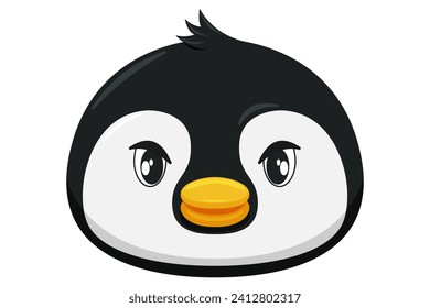 Cute Penguin Expression Sticker Design