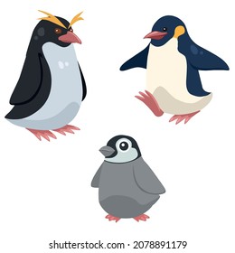 cute penguin family Way For Kids
