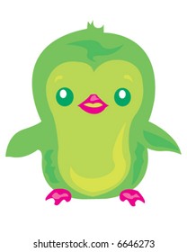 Cute Penguin Green