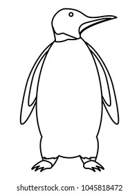 Cute penguin icon