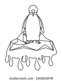 Cute penguin icon