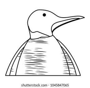 Cute penguin icon