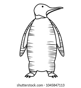 Cute penguin icon