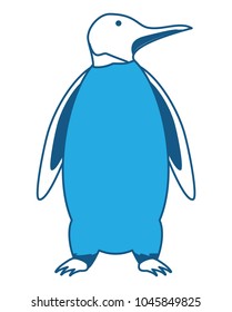 Cute penguin icon