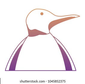 Cute penguin icon