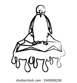 Cute penguin icon