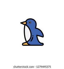cute penguin icon