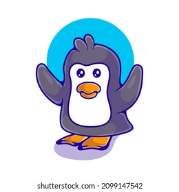 cute penguin illustration. Suitable for mascot designs, t-shirts and more about cute penguins