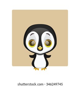 Cute penguin mascot