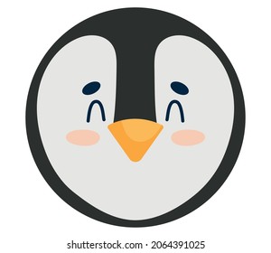 cute penguin on white background