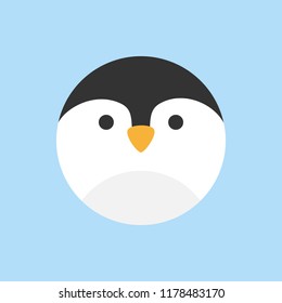 cartoon galery net: Cartoon Penguin Face